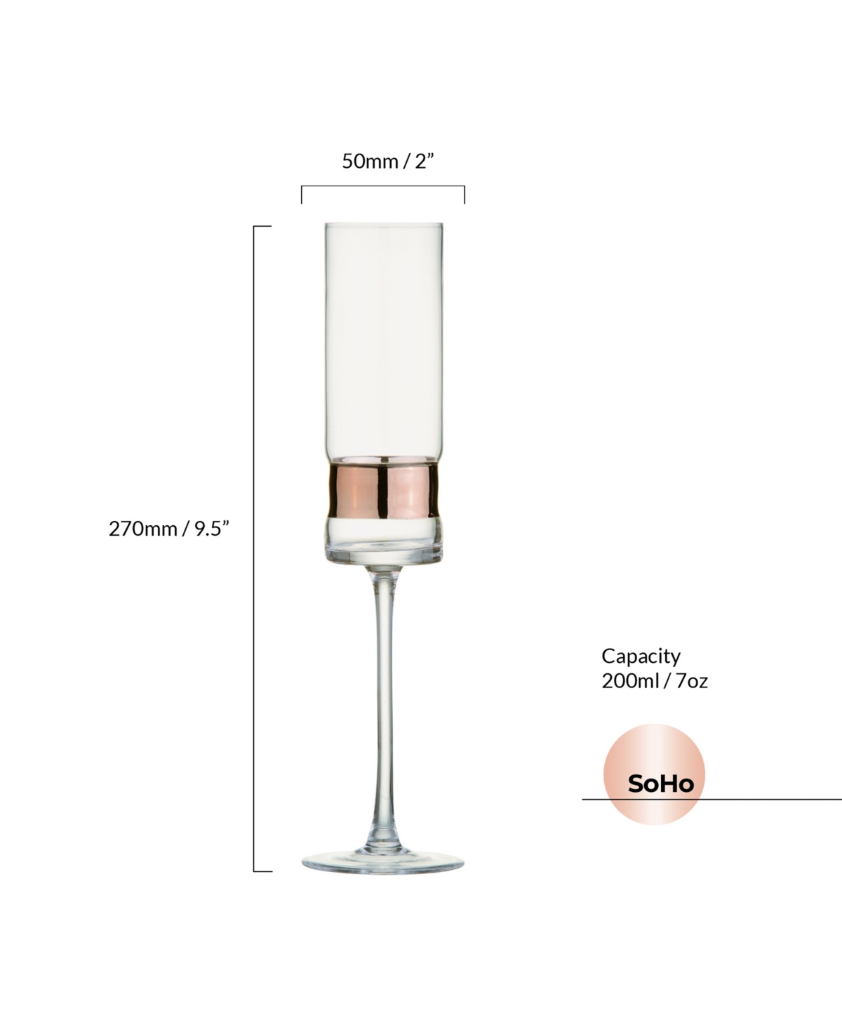 Anton Studio Designs Soho Champagne Flutes, Set Of 2 In Bronze