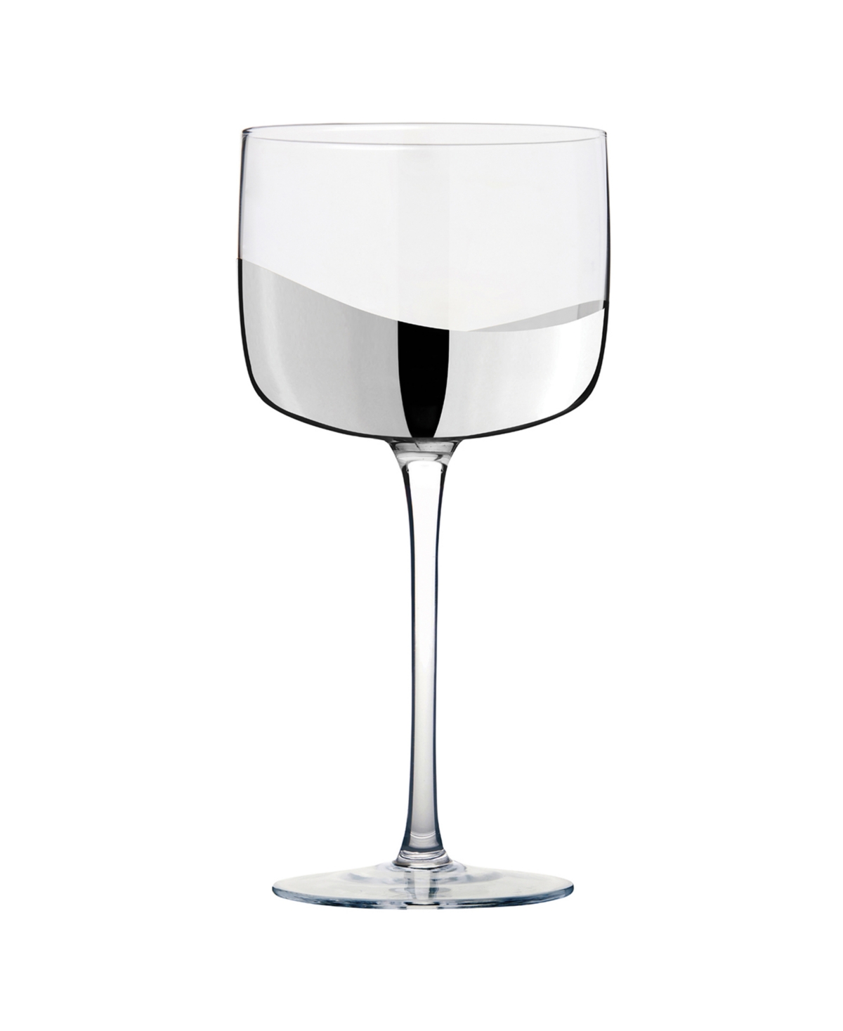 Anton Studio Designs Wave Gin Glasses, Set Of 2 In Silver
