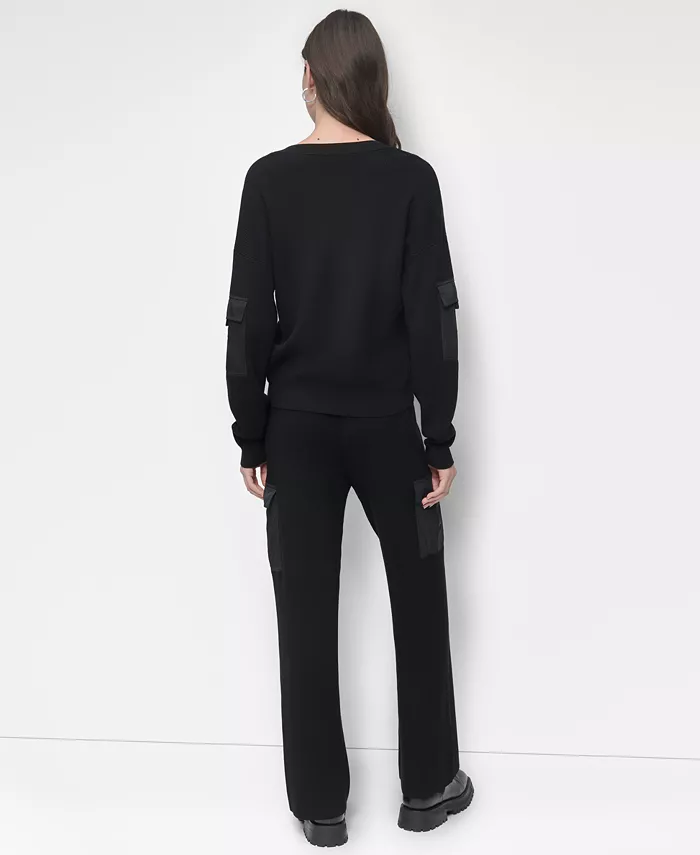 Women's Cargo V-Neck Sweater - thumbnail 6