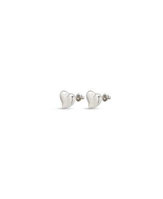 Medium Heart Shaped Metal Alloy Earring
