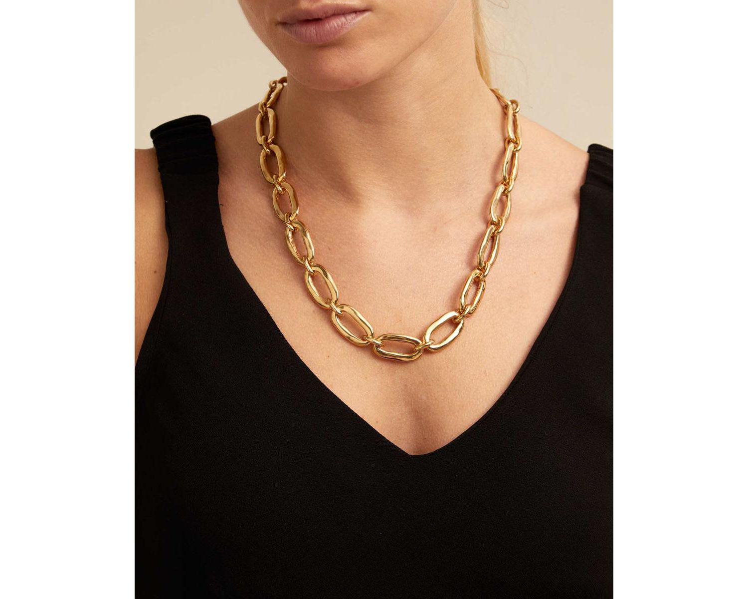 Link Shape Classic Carabiner Necklace