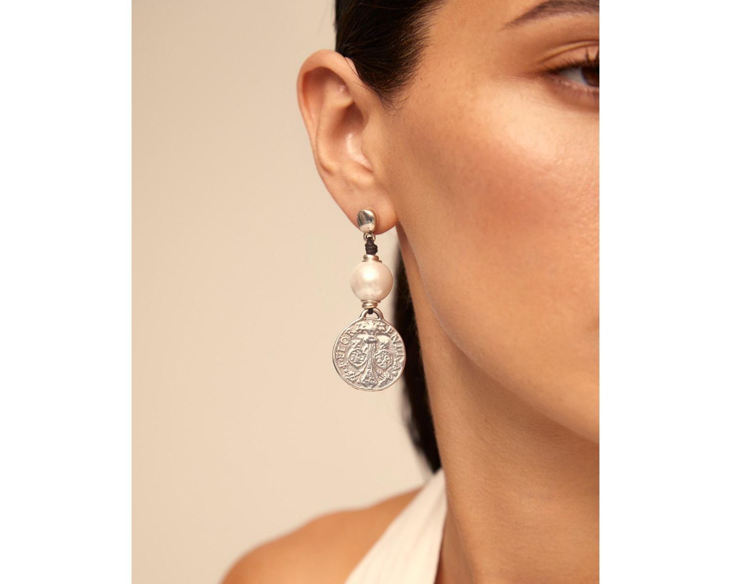 Sterling Silver Resin Stone Earrings