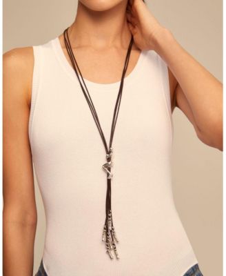 Brown Leather Cords Necklace