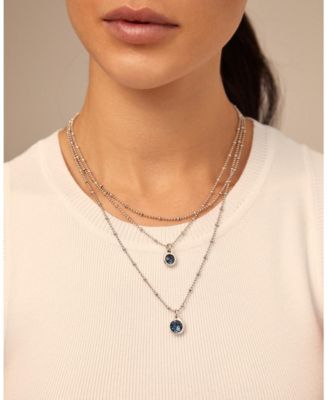 Sterling Silver Triple Midi Water Drop Necklace