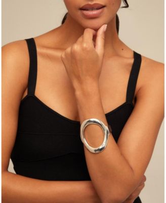 Large Central Oval Buckle Clasp Bracelet