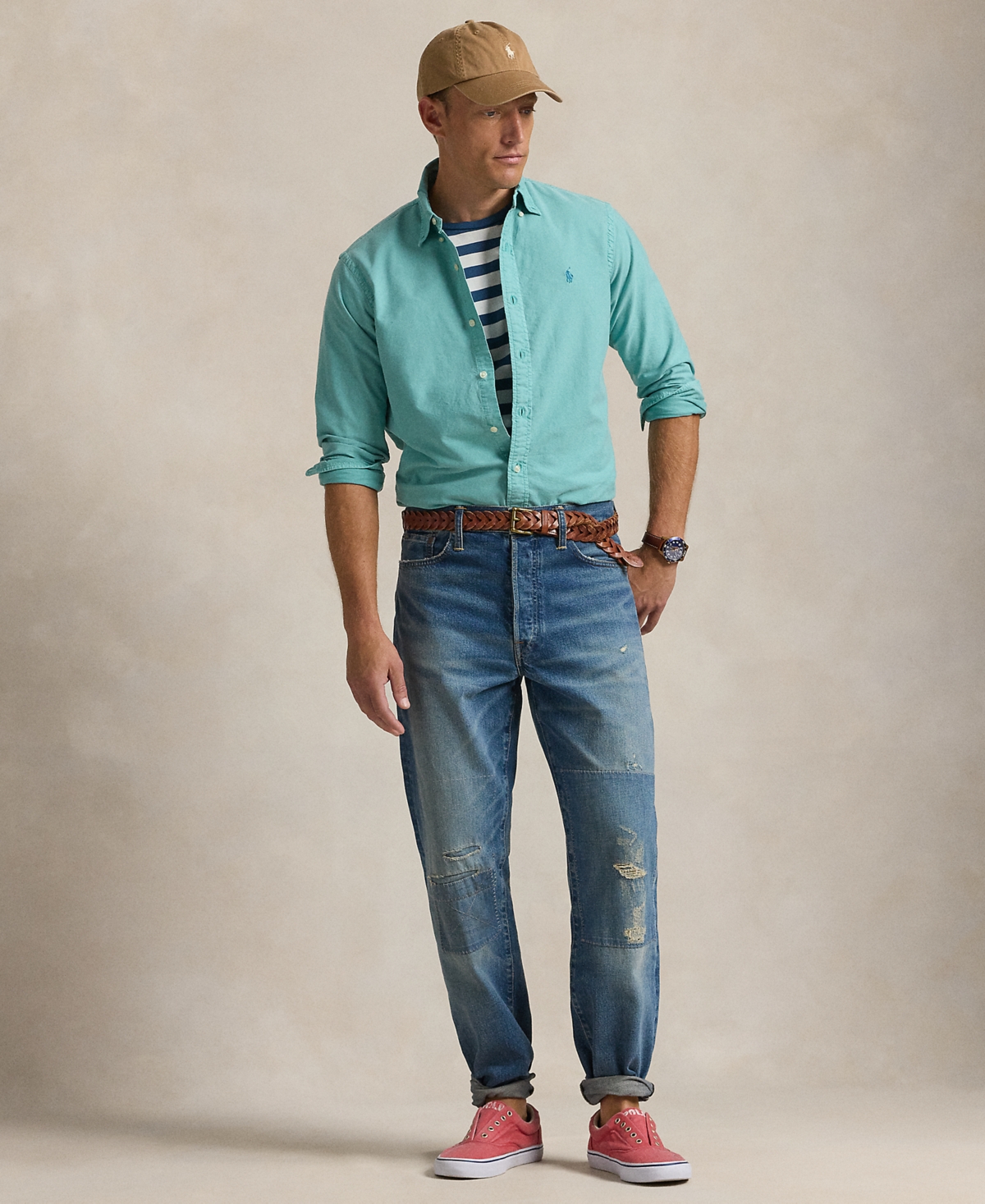 Polo Ralph Lauren Men's Garment-Dyed Oxford Shirt
