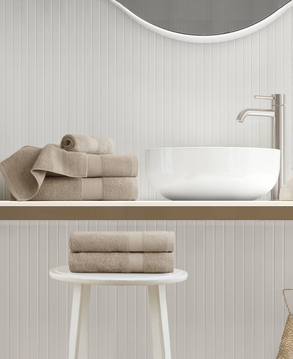 510 Design Premium Turkish Cotton Plush 6-pc. Bath Towel Set In Beige