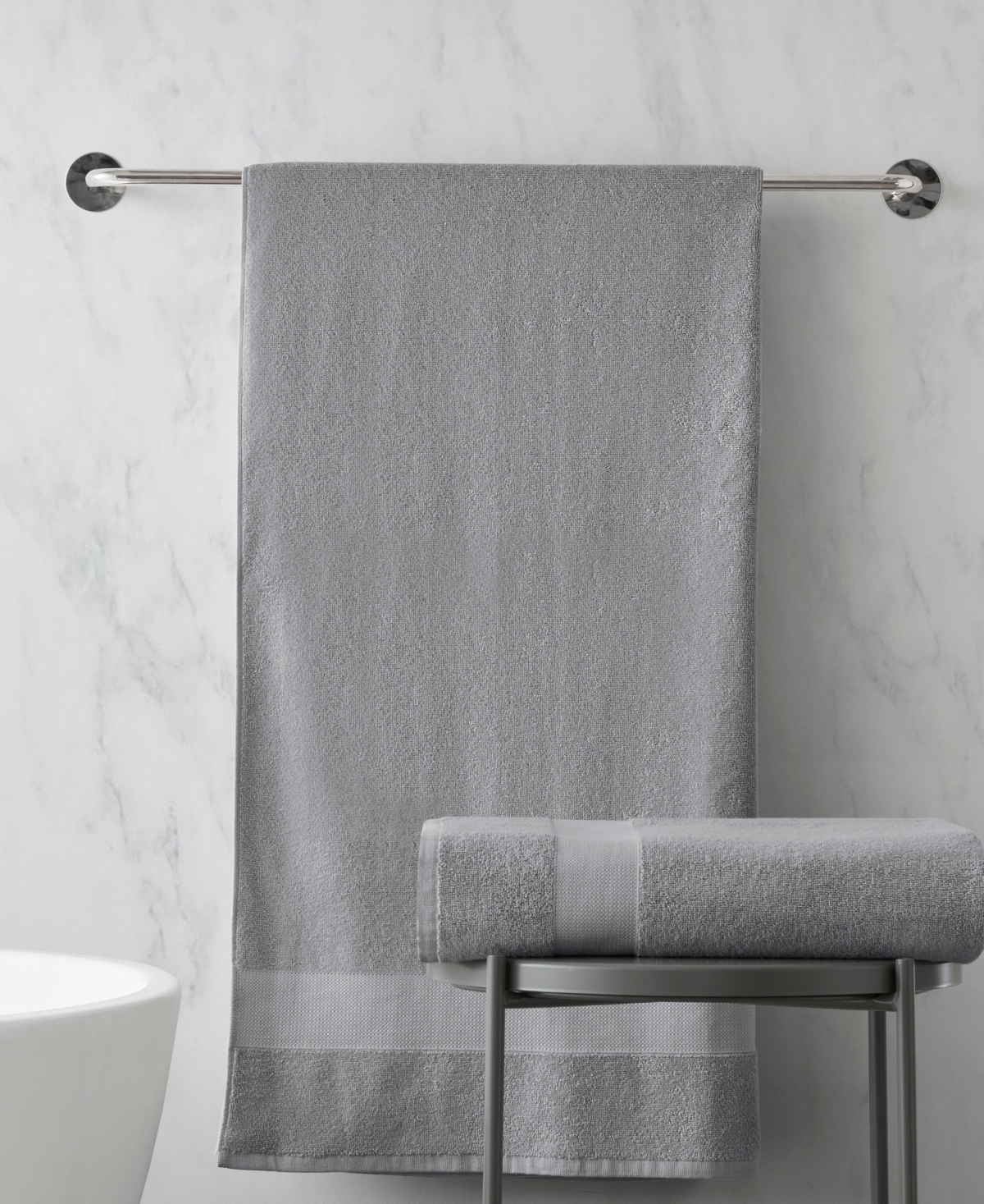 510 Design Premium Turkish Cotton Plush 2-pc. Bath Towel Set In Charcoal