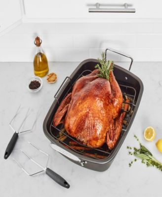 Curve Handle Stainless Steel Turkey Lifters, Set of 2