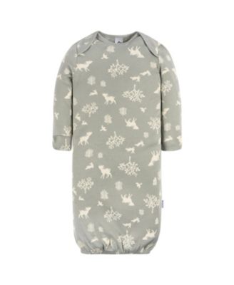 Baby Girls Gowns with Mitten Cuffs, 4-Pack