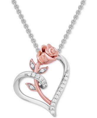 Disney Enchanted Vault Diamond Belle Rose Heart 18