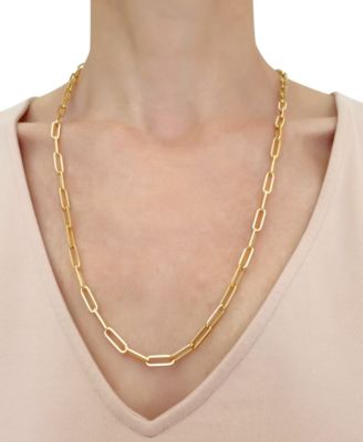 Paperclip Link Chain 22" Chain Necklace (1-3/4mm) in 14k Gold