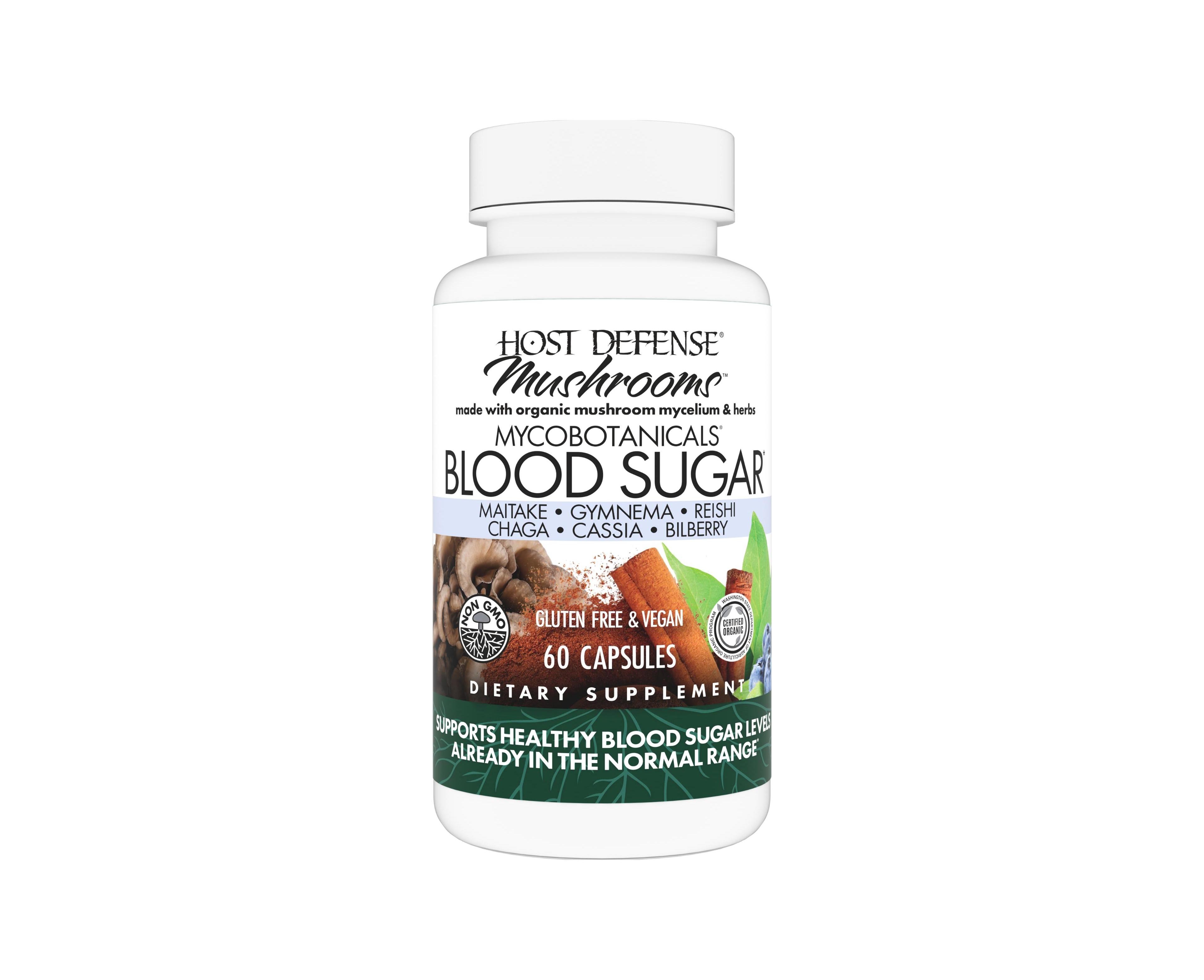 Host Defense MycoBotanicals Capsules - Herbal Supplement with Chaga, Reishi & Maitake Mushrooms - Mushroom Mycelium Supplement for Healthy Balance