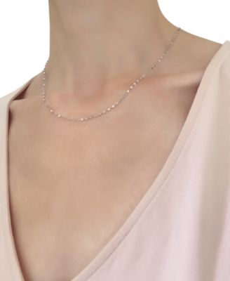 18" Mirror Link Chain (1-1/2mm) in 14K Yellow, White or Rose Gold