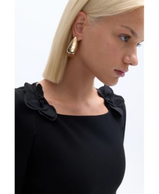 Women's Cape Sleeve Maxi Dress