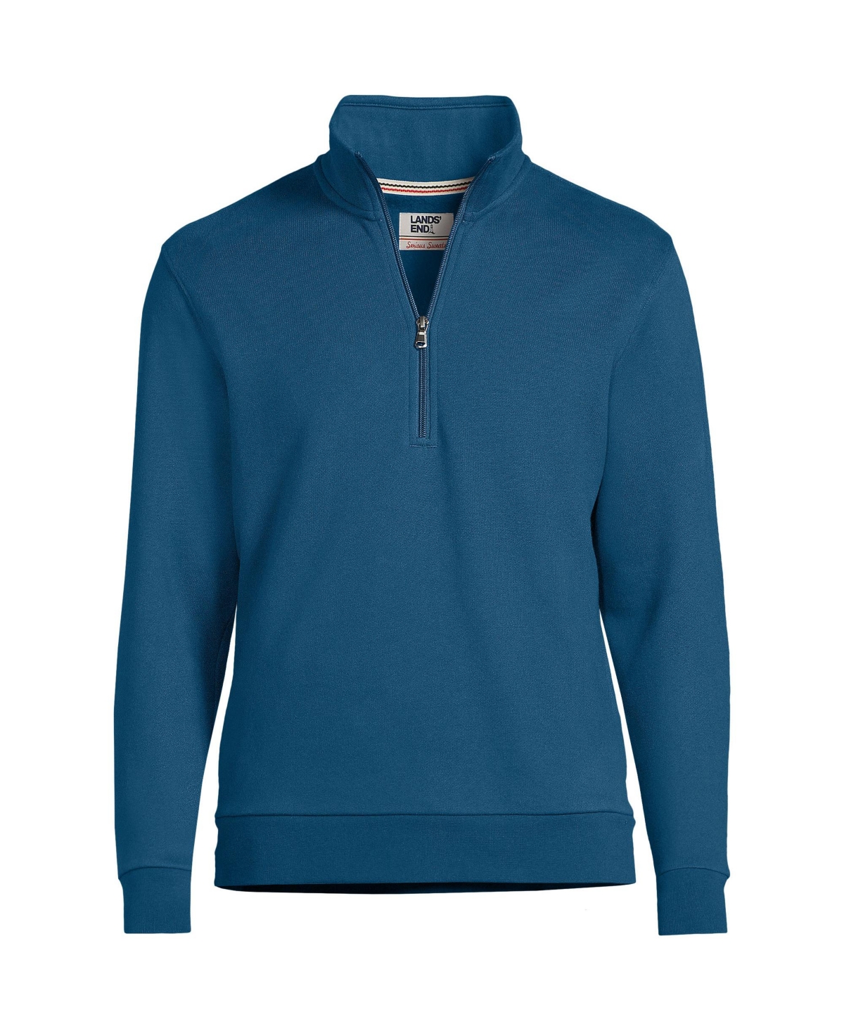 Lands' End Big & Tall Sleeve Serious Sweats Half Zip Mock Sweatshirt
