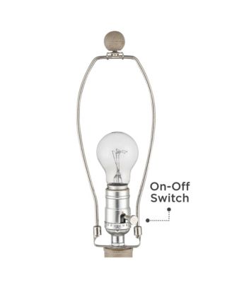 Brighton 27 1/4" Tall Hammered Pot Farmhouse Rustic Modern Table Lamp Beige Finish Metal Single Living Room Bedroom