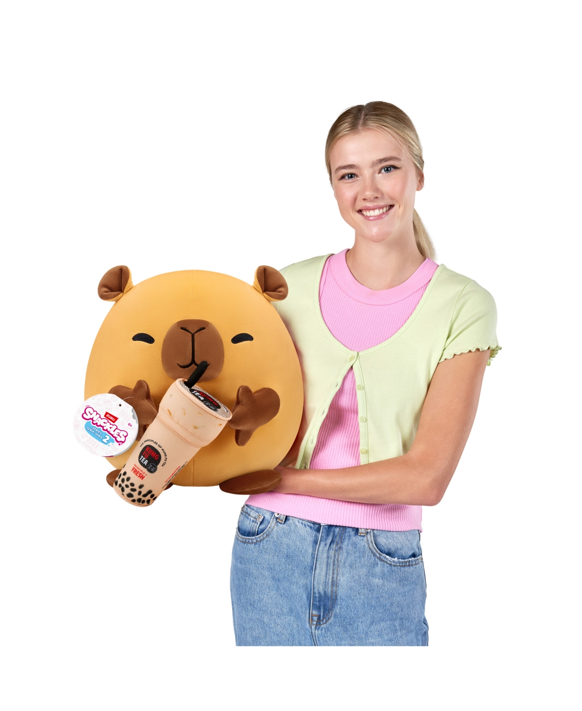 Snackles Zuru Large Shiba Inu And Kung Fu Bubble Tea Soft Plush Toy In No Color