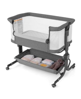 Baby Bassinet Bedside Sleeper with6-Level Adjustable Height