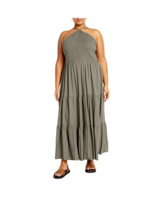 Plus Size Tahitian Maxi Dress