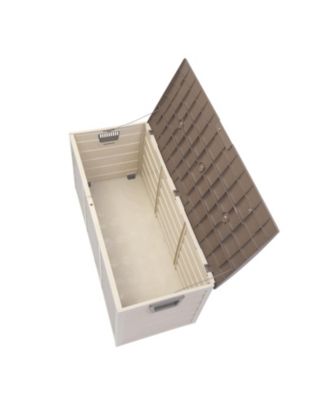75 Gallon Outdoor Garden Plastic Storage Deck Box – Elegant & Practical Storage Solution