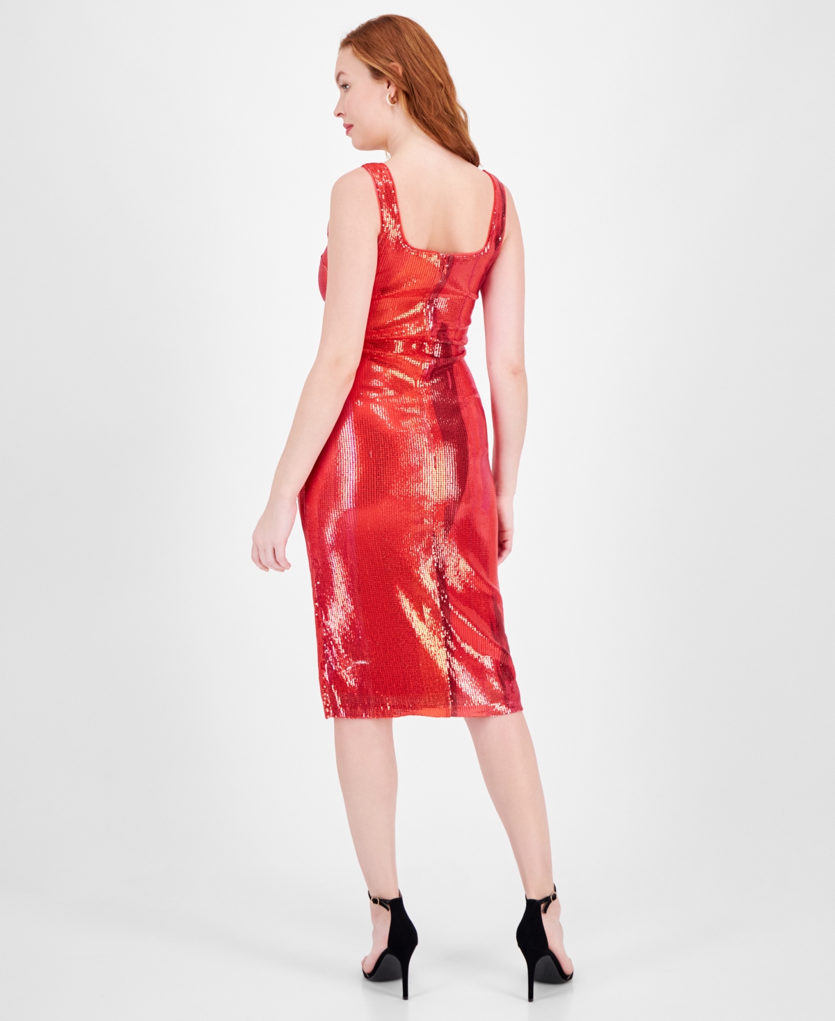RACHEL RACHEL ROY WOMEN'S ARIEL SEQUIN SLEEVELESS SHEATH DRESS 