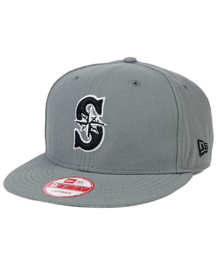 New Era 950 Seattle Mariners Old School S Black White Snapback