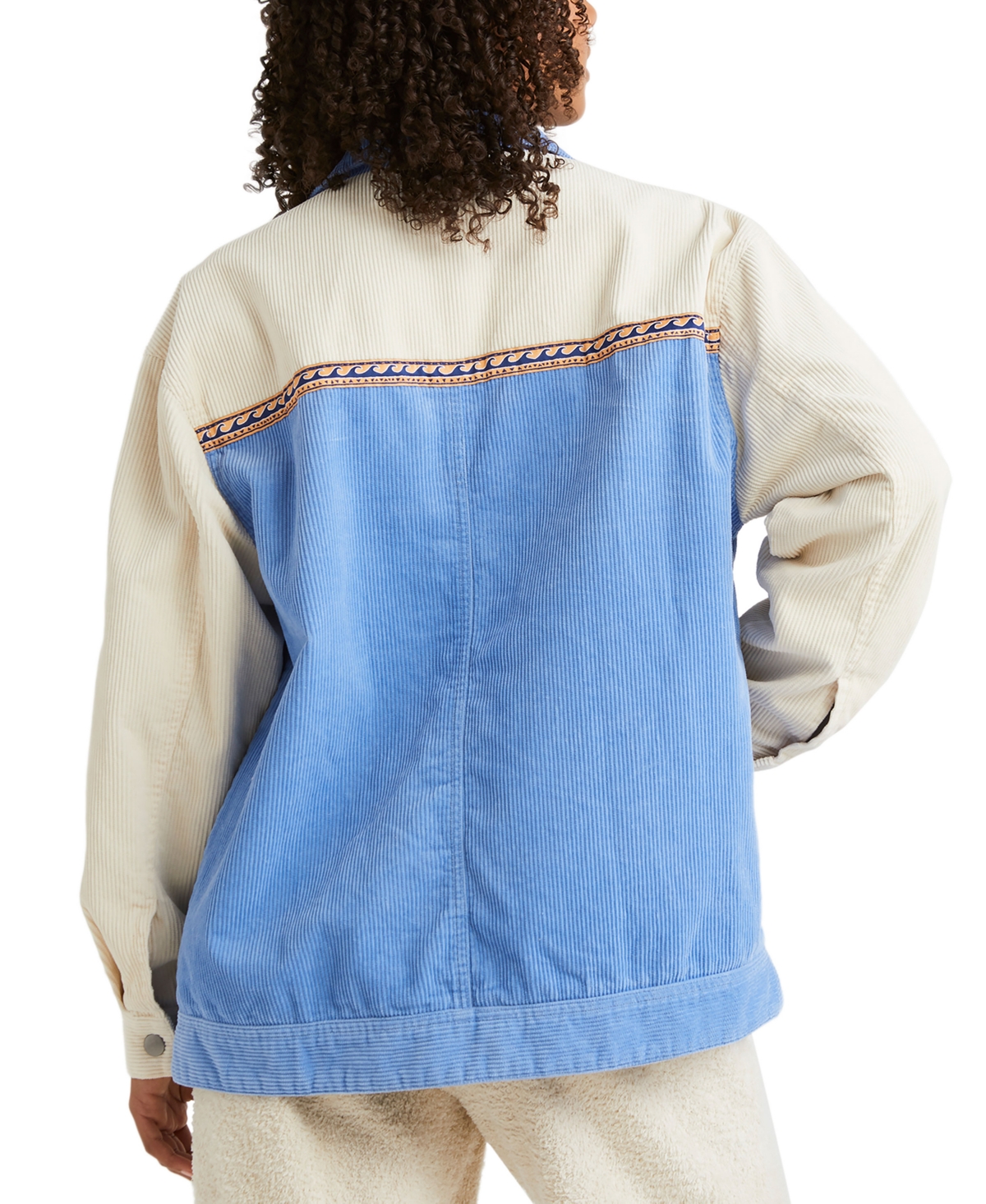 BILLABONG JUNIORS' SET THE WAVE COTTON COLORBLOCKED JACKET 