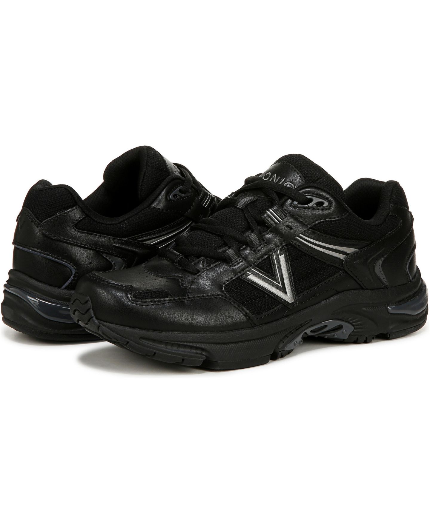 Женские кроссовки Vionic 23Walk 2.0 Walking, цвет: Чёрный кожаный — фото 3