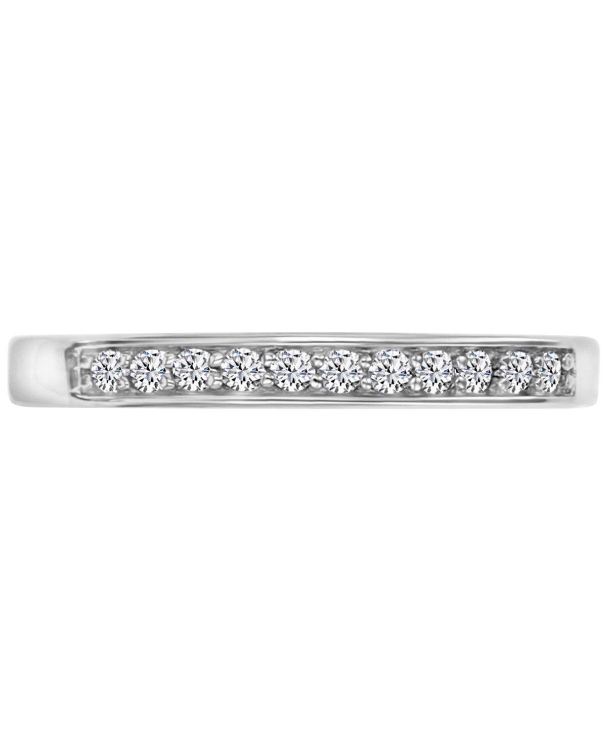 Macy's Cubic Zirconia Sterling Silver Ring, Exclusively At  In Rhodium