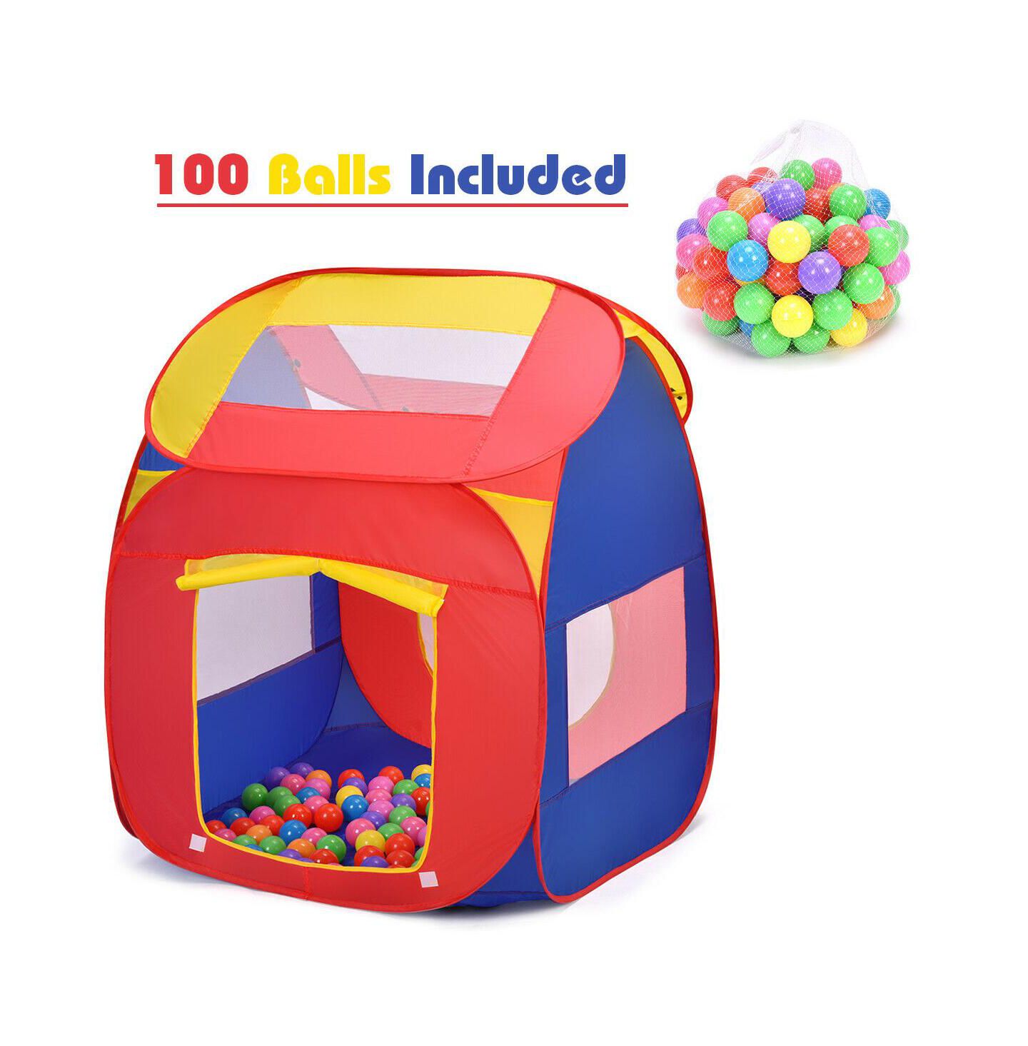 Детская игрушка HONGGE Portable Kid Play House Toy Tent with 100 Balls — фото 3