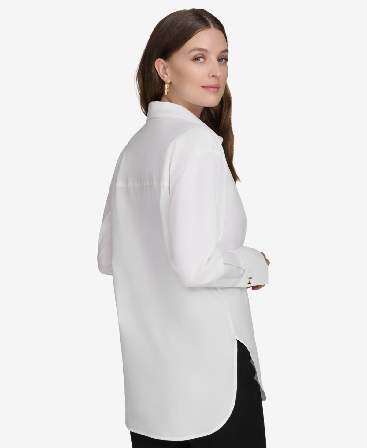 Halston Women's Classic Oversized Shirt