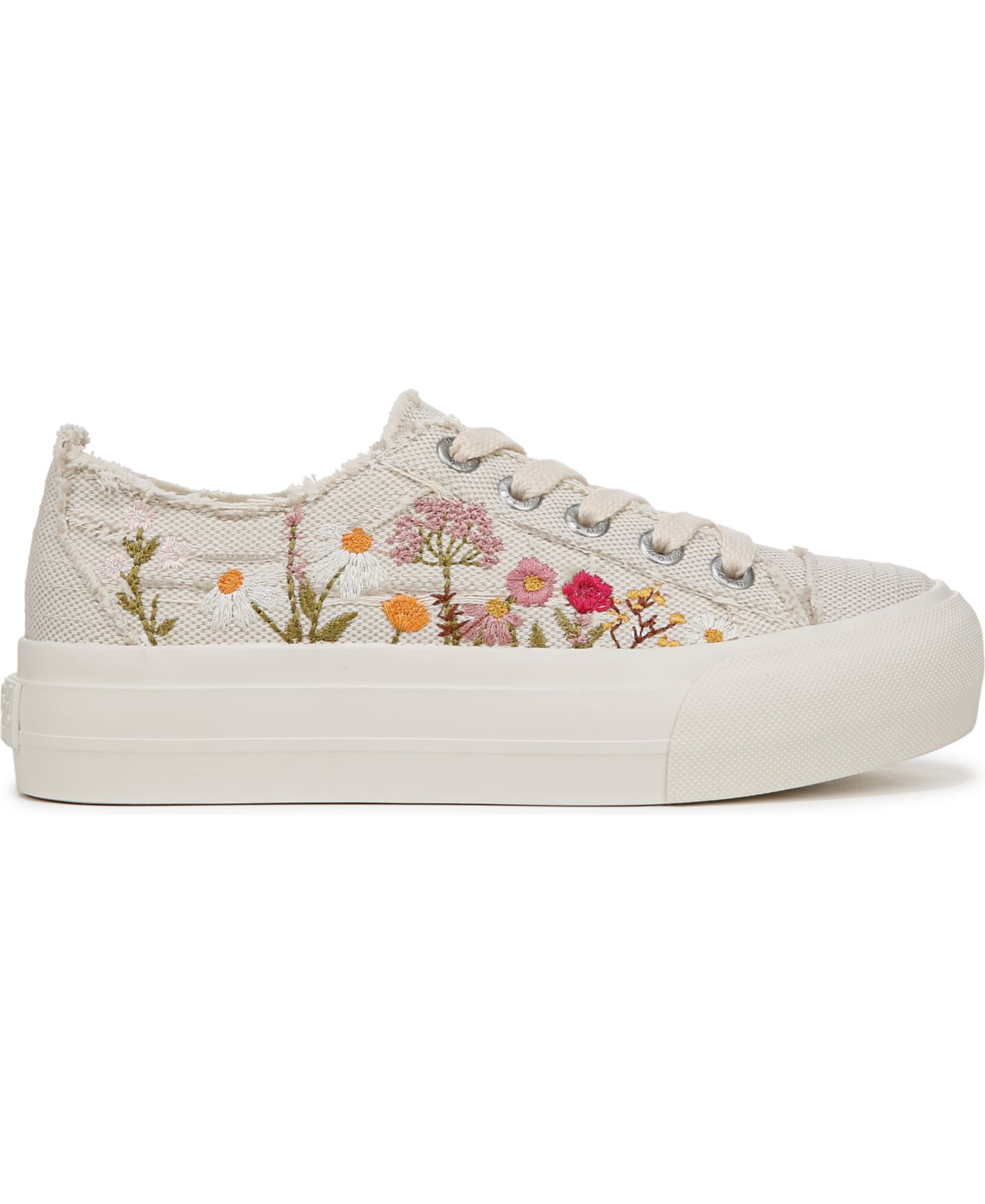 Женские кроссовки Blowfish Malibu Sadie-Sun Embroidered Lace Up Platform, цвет: Кремовый разноцветный — фото 2