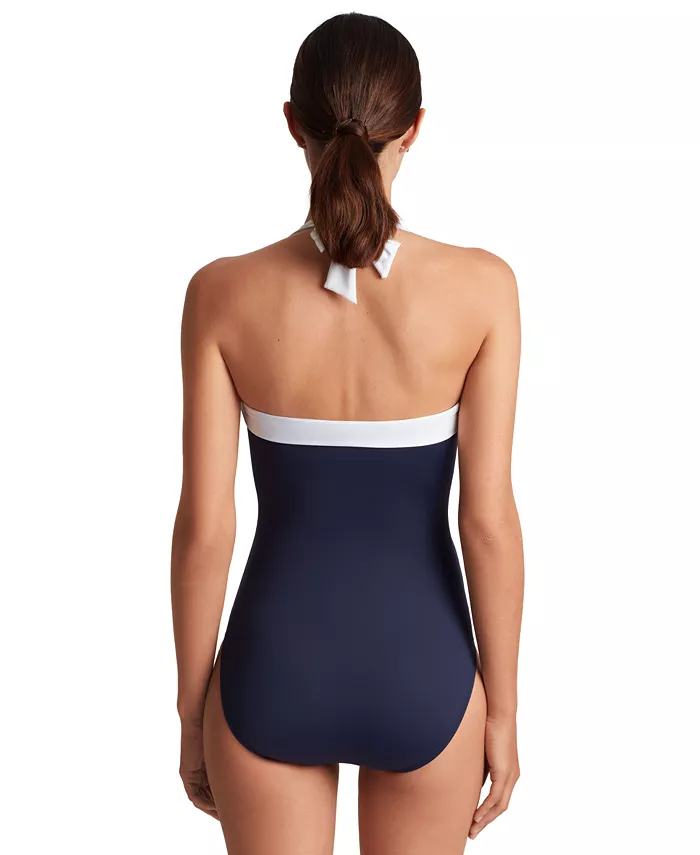 Shirred Bandeau One Piece Swimsuit - thumbnail 2