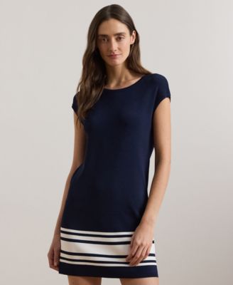 Lauren Ralph Lauren - Petite Two-Tone Sweater Dress