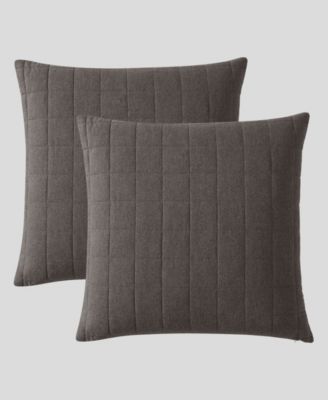 Melange Flannel Sham Pair, European