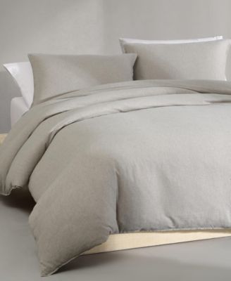 CLOSEOUT! Melange Flannel 3-Pc. Duvet Cover Set, King