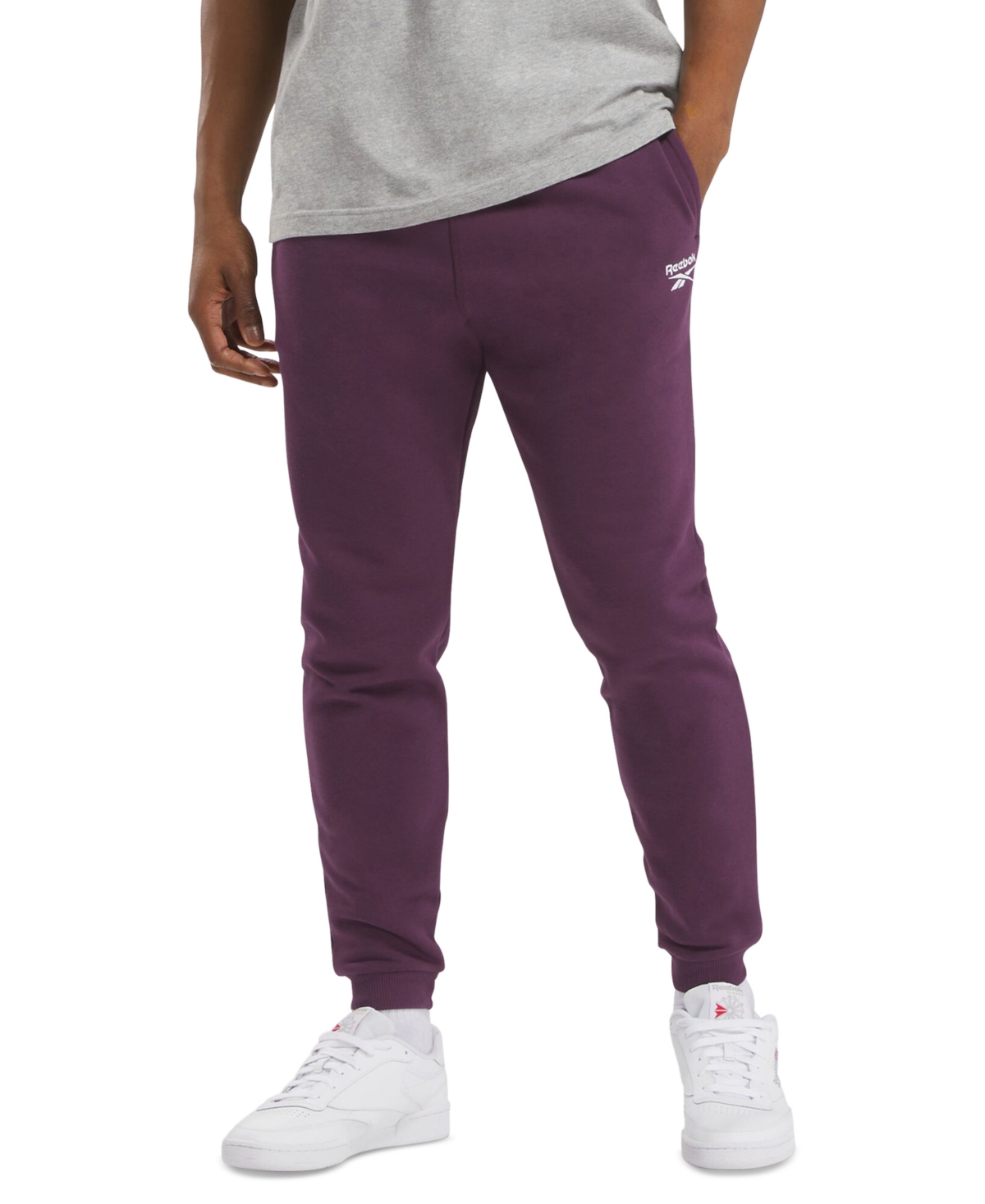 Men's Soft Fleece Drawstring Joggers - Vintage Chalk