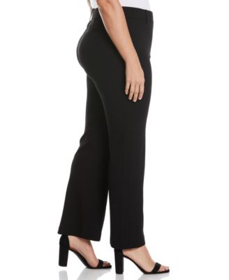 Plus Size Stretch Crepe Classic Fit Pants