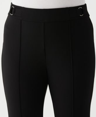 Plus Size Slim Leg Ankle Pant with Hardware