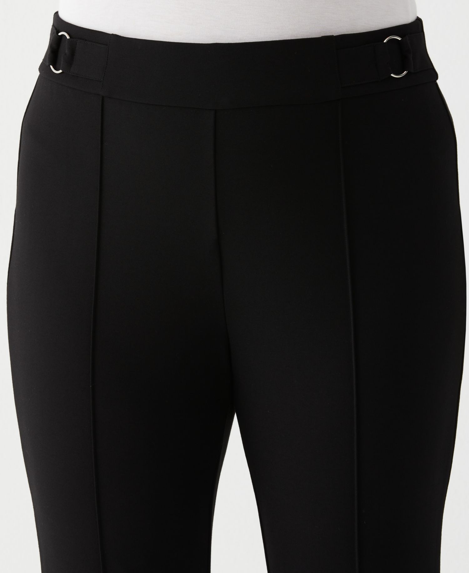 Plus Size Slim Leg Ankle Pant with Hardware