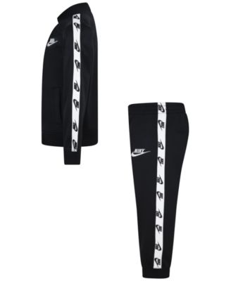 Boys and Girls 4-7 Dri-FIT Full-Zip with Logo Taping Trim Jacket and Pants, 2-Piece Set