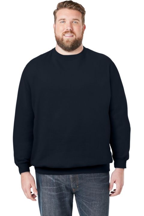 Мужской свитшот KingSize Fleece Crewneck, цвет: Чёрный