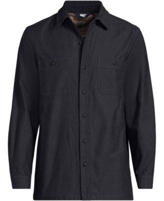 Men's Lined Waffle Shirt Jacket