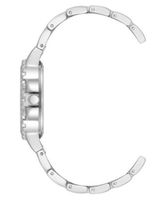 Women's Charming Light Blue and Silver-Tone Alloy Metal Bracelet Watch, 38mm