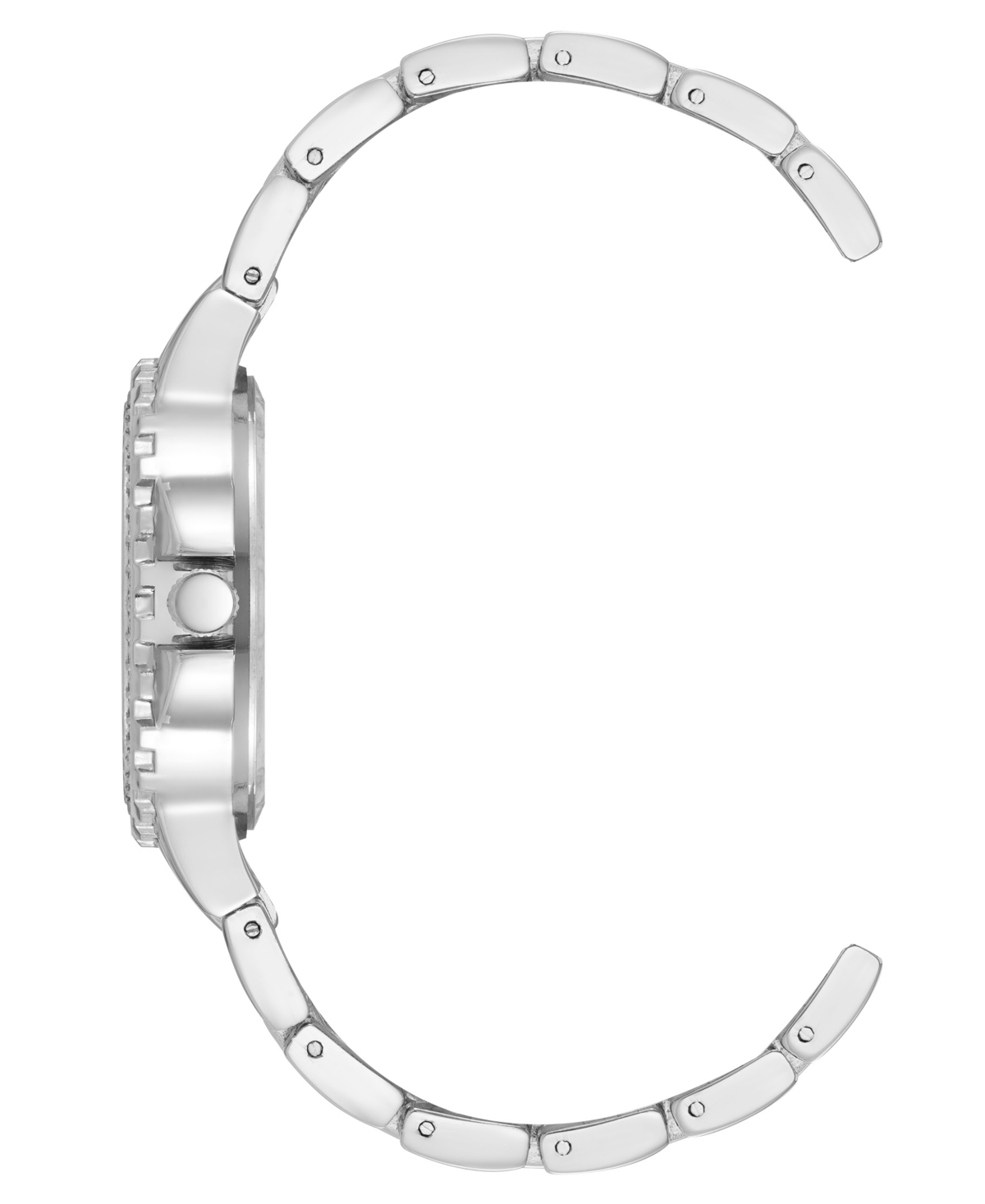 Steve Madden Women's Charmingand Silver-Tone Alloy Metal Bracelet Watch, - Light Blue/Silver-Tone