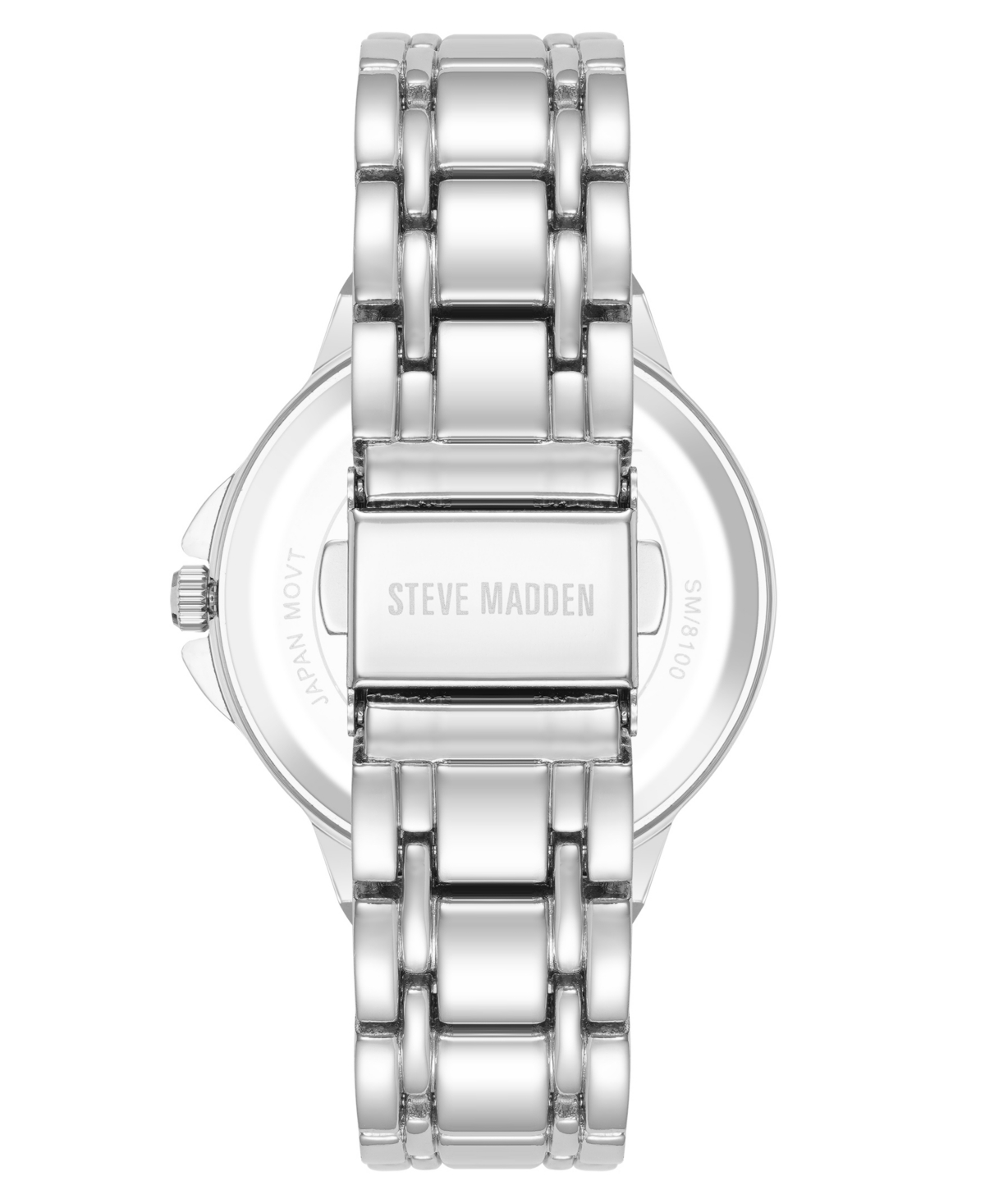 Steve Madden Women's Charmingand Silver-Tone Alloy Metal Bracelet Watch, - Light Blue/Silver-Tone