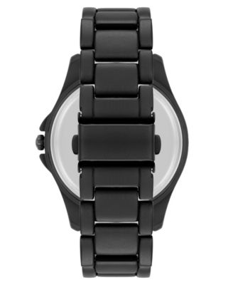 Steve Madden Men's Detailed Champagne and Black Alloy Metal Watch, 45mm