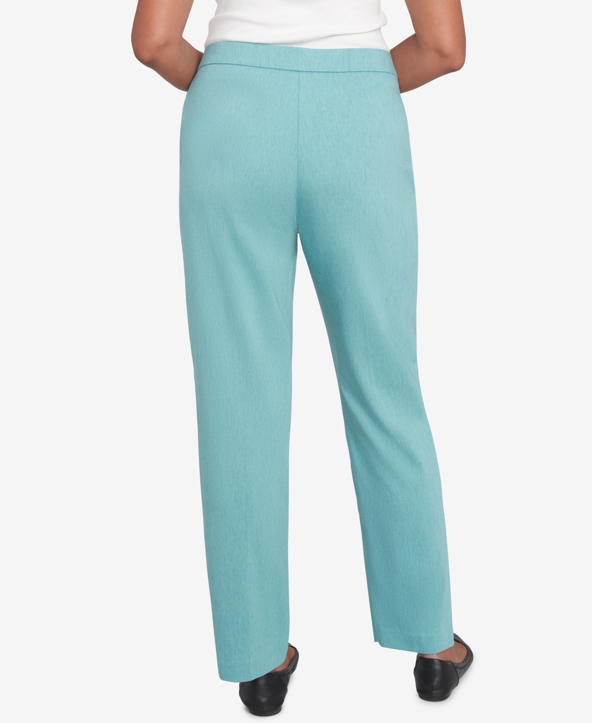 Alfred Dunner Petite Pull-on Millennium Short Length Pants In Seafoam
