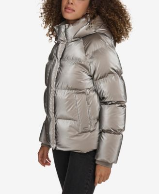 Women's Quilted Hooded Puffer Jacket